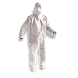 Armour Splash Proof Coveralls 60gsm, Disposable, Microporous, White Colour, Large Size, 20 Pack